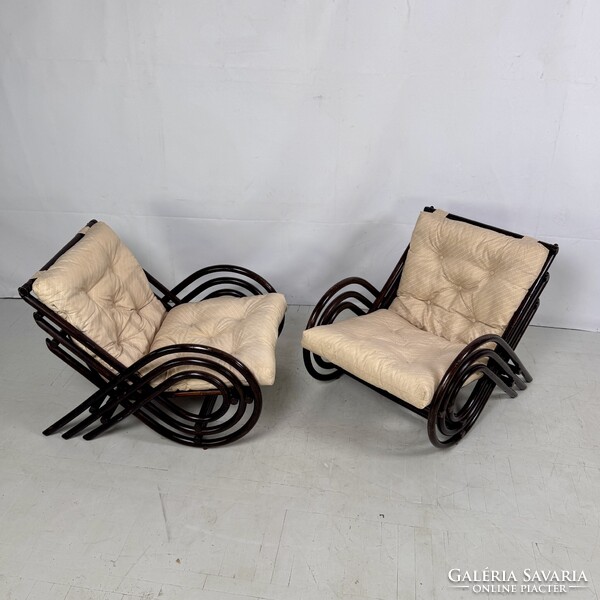 Retro francia rattan ülőgarnitúra 1970