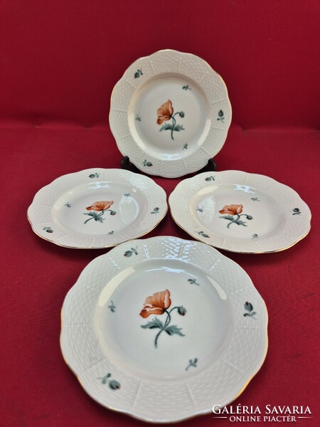 Herendi pipacs mintás kistányérok