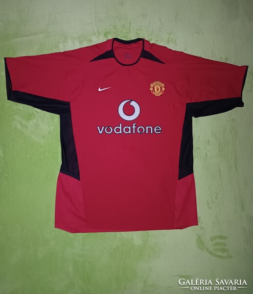 M-es vintage nike David Beckham Manchester United FC (2002/04) hazai mez