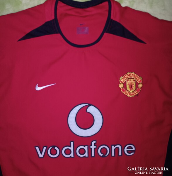 M-es vintage nike David Beckham Manchester United FC (2002/04) hazai mez