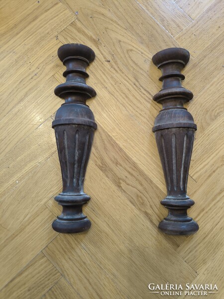 Antik 130 éves Ónémet Bécsi barokk rokokó faragàsok pàrban fali óra bútor oszlopok dekoráció célra