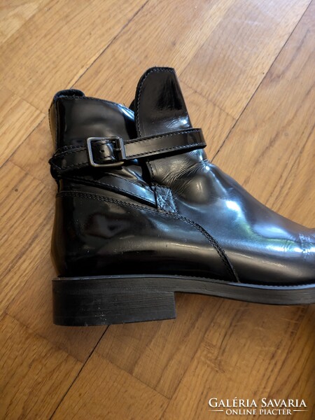 Kurt Geiger brit premium márkás női 37-38-as fekete bokacsizma, bokacipő