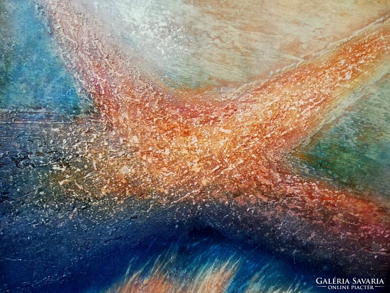 GYURKOVICS HUNOR (1941-) - UTAK '99 (70x70cm)