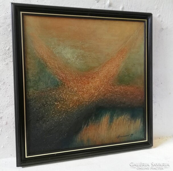 GYURKOVICS HUNOR (1941-) - UTAK '99 (70x70cm)