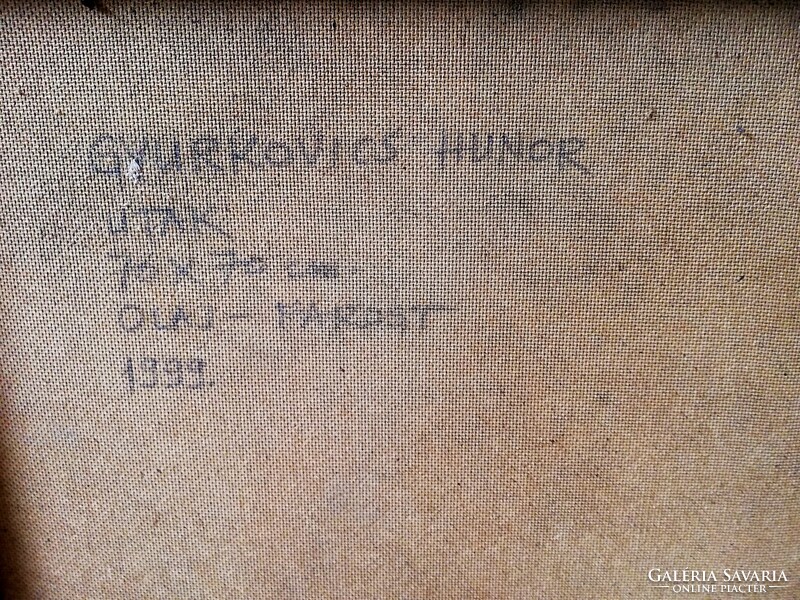 GYURKOVICS HUNOR (1941-) - UTAK '99 (70x70cm)