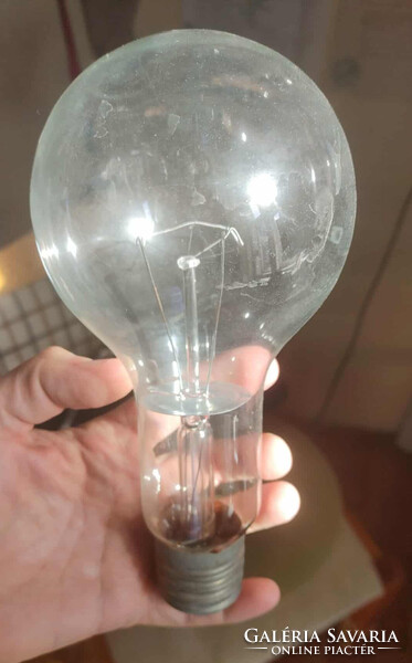 500W-os régi izzó nagy foglalattal, nem használt (vetítőgép lámpa?)
