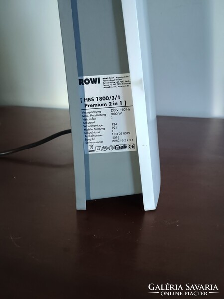 ROWI prémium 2 az 1-ben, hősugárzó és ventilátor készülék, Alkudható