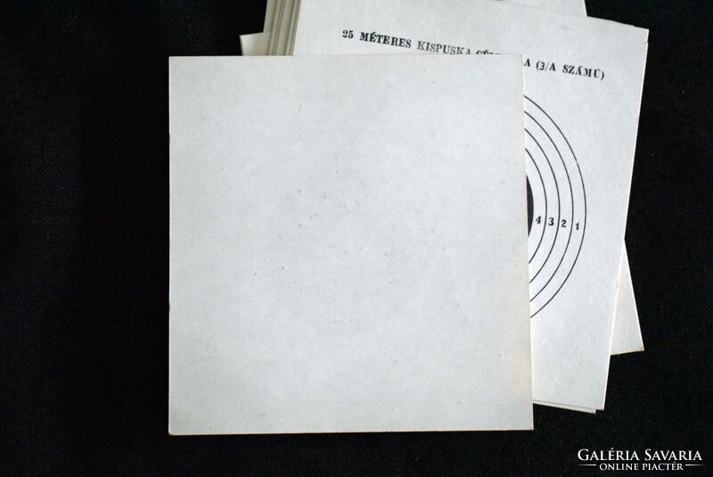 Céltábla 25 méter kispuska , gyorspont lőlap , ( 3 / A számú ) , vadászat , 10cm cél , 13x13