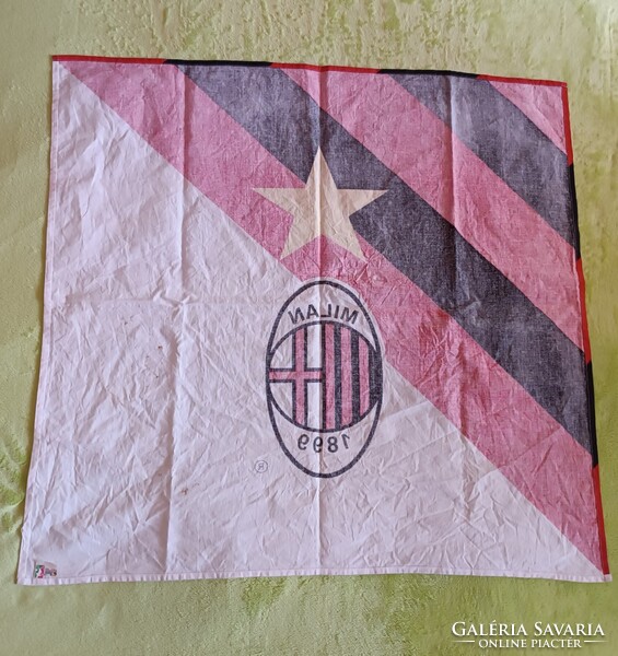 Vintage ac milan (late 80's early 90's) flag (76*82 cm)