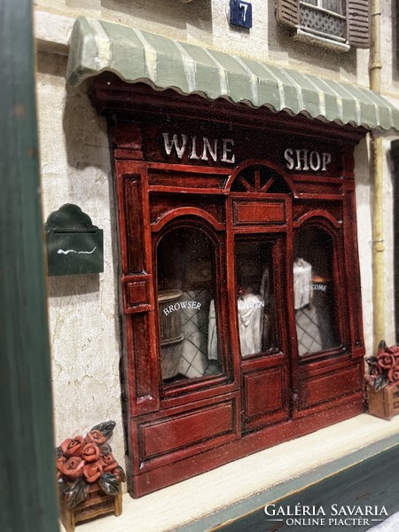 Vintage 3 dimenziós falikép- falidísz !