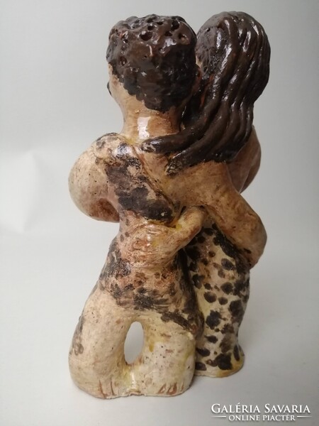 ENDRŐ MARGIT /1899-1986/ - ÁDÁM ÉS ÉVA KERÁMIA SZOBOR