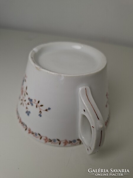 Antik vastagfalú porcelán csésze bögre koma bögre koma csésze