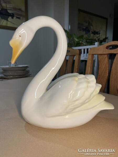 Hollóházi hattyú 24 cm hibátlan!