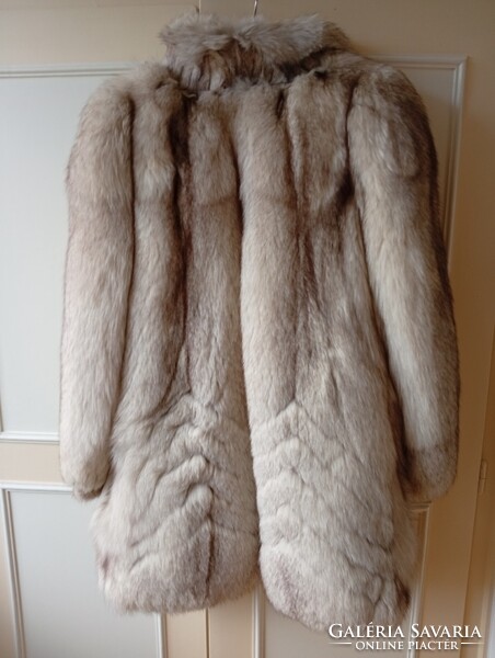 Ezüstróka bunda lengyel, 1985,   L (44) méret,, hibátlan