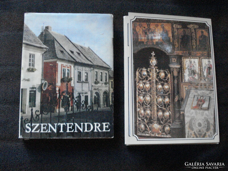 Szentendre útikönyv és nagy méretű képeslapok