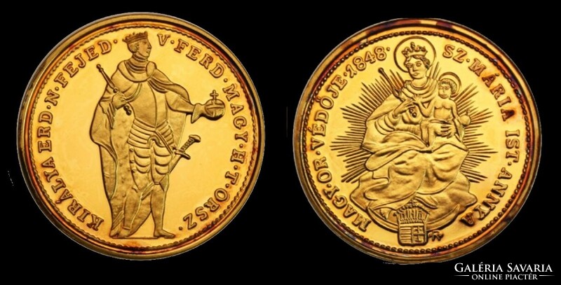 ARANY DUKÁT - A SZABADSÁGHARC DUKÁTJA 1848 - Magyarok Kincstára sorozat