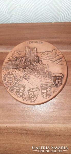 Visegrád kerámia falidísz 11,5 cm