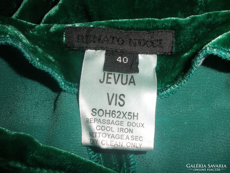 Selyem - bársony smaragdzöld szoknya