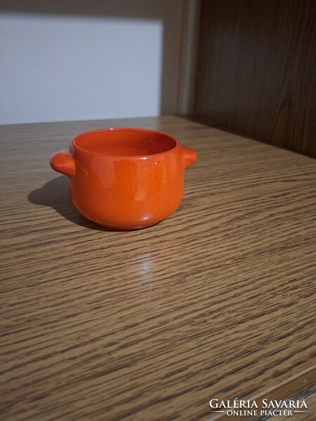 Kerámia füles kaspó vagy cukortartó. Hibátlan