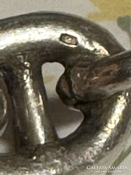 Egyedi ezüst nyaklánc,horgonylánc mintázattal