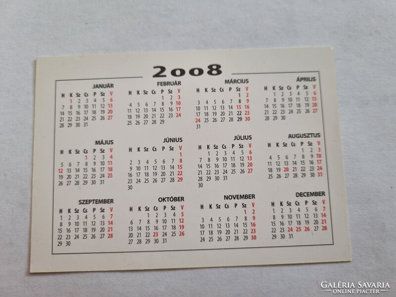 Mozaik Ingatlan 2008. évi kártyanaptár