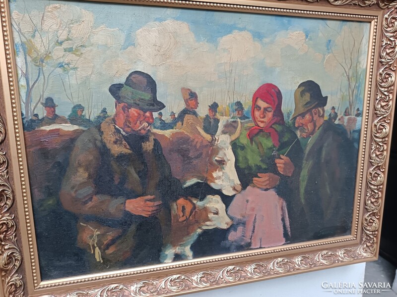 Parobek Alajos Olajfestménye.