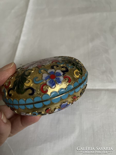 Gyönyörű Kinai rekeszzománc ékszeres nagyobb.