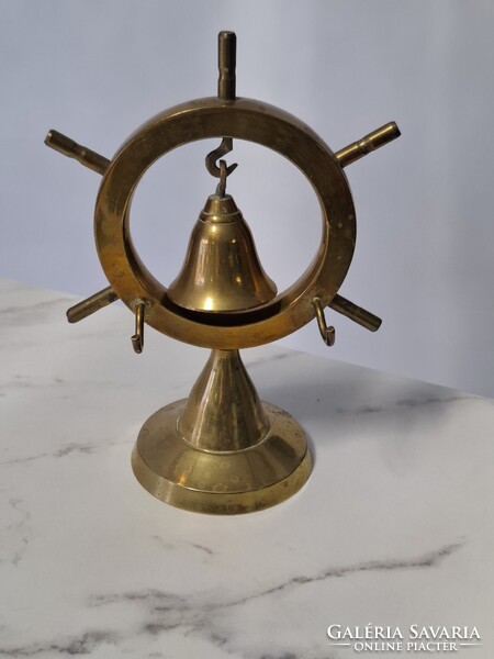 Réz asztali csengő dísztárgy