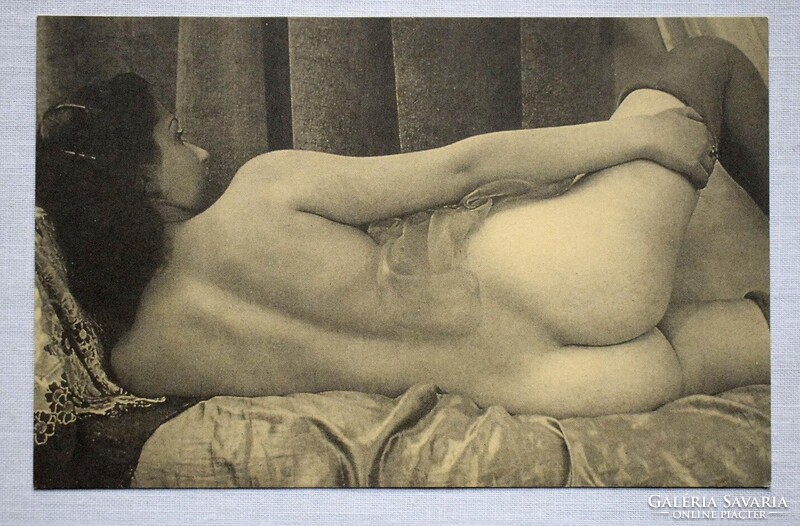 Régi akt fotó képeslap