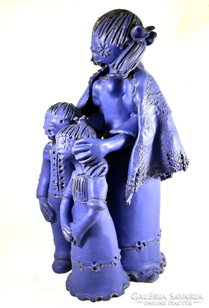 Kovács Éva (1938-2017) A HÁROM TESTVÉR ... KÉK SZÍNBEN !!!