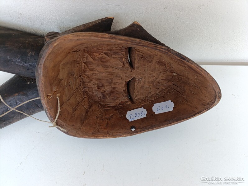 Afrikai maszk antik antilop patinás fa Kwele népcsoport Gabon africká maska D805 611 5602