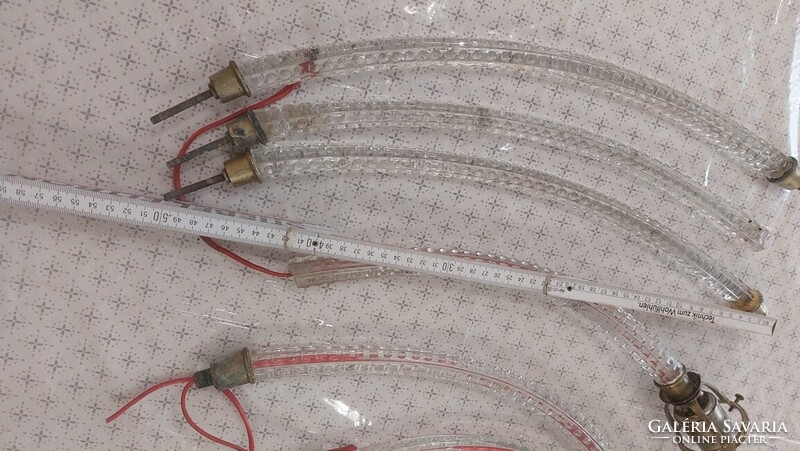 Retro üveg csillár alkatrészek