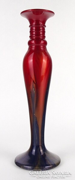 1P864 Nagyméretű üveg váza 30.5 cm