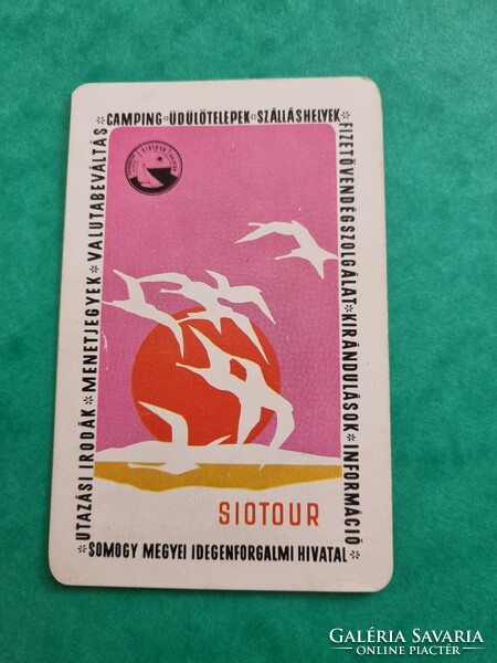 SIOTOUR SOMOGY MEGYEI TANÁCS IDEGENFORGALMI HIVATALA 1973. évi kártyanaptár
