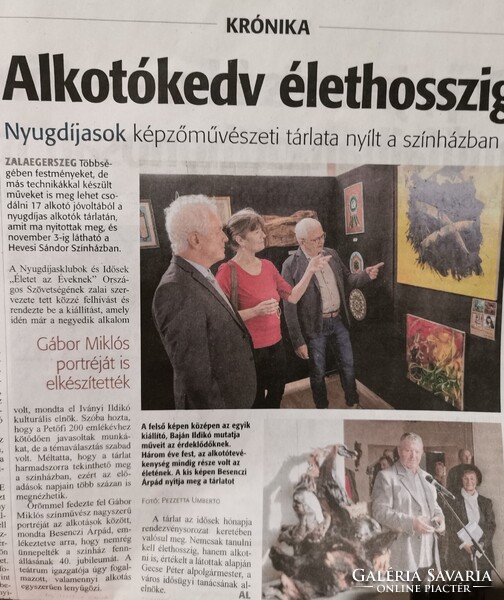 Baján Ildikó festmény 50 x 50 cm. Időtlenség.