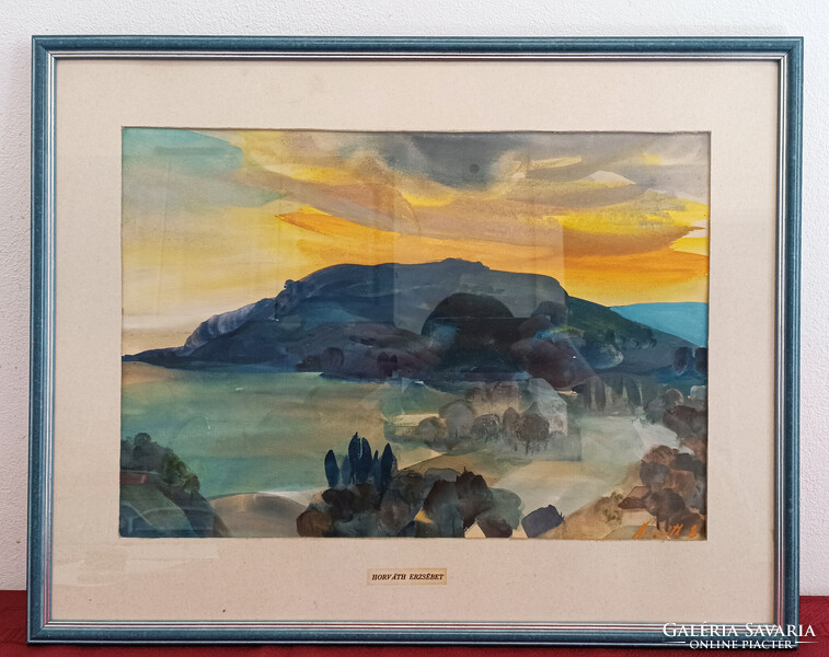 Horváth Erzsébet (1926-2021) Tájkép
