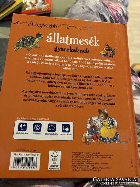 Legszebb állatmesék gyerekeknek, hibátlan +ajándék foglalkoztató füzet matricákkal