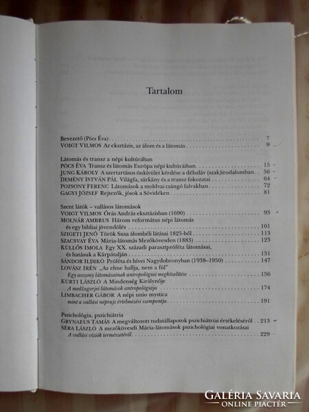 Tanulmányok a transzcendensről 1.: Eksztázis, álom, látomás (Balassi, 1998)