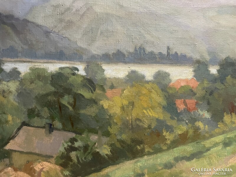 Jámbor Lajos (1884’Nagyvárad-1954’New York)-Dunakanyar..60x80cm