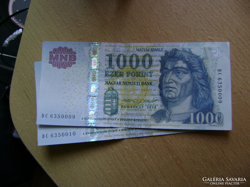 Sorszámkövető 1000 Ft 2db