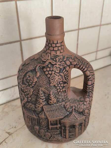 Német , kerámia dísz üveg,asztalközép kínáló  eladó!