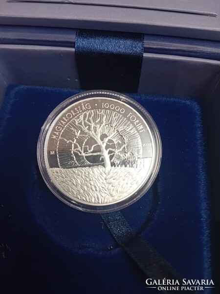 Magyarország,10000 forint 2021  - Pilinszky János UNC ezüst 31.46g 925