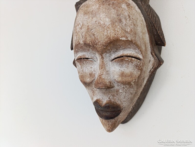 Afrikai maszk antik antilop patinás fa Kwele népcsoport Gabon africká maska D805 611 5602