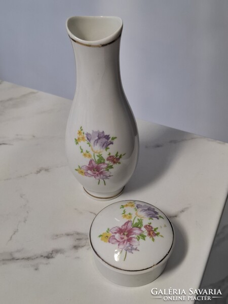 Hollóházi porcelán váza szett ajándékba