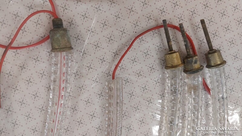 Retro üveg csillár alkatrészek