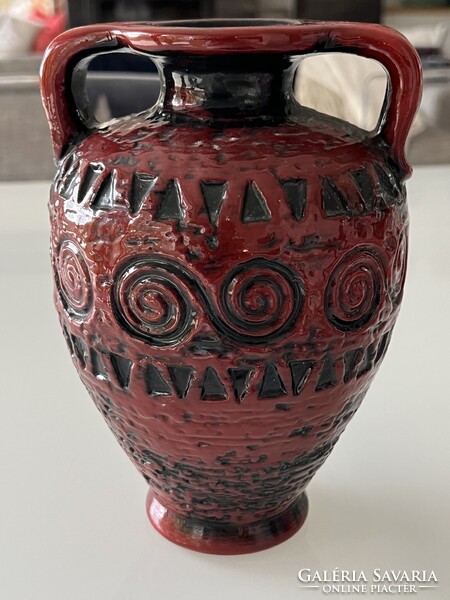 Carstens Tönnieshof fat lava kerámia váza, 20,5 cm magas