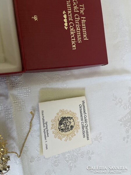 Hummel Karácsonyfa dísz, ritka,tündéri darab jelzett certifikáttal, díszdobozban.