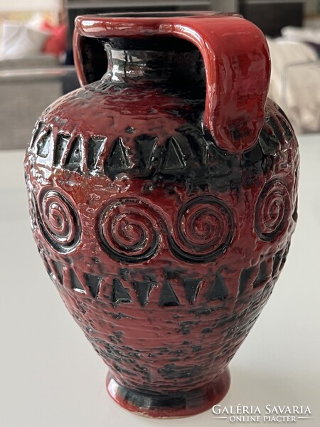 Carstens Tönnieshof fat lava kerámia váza, 20,5 cm magas