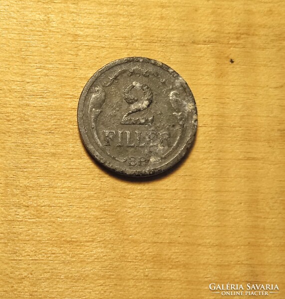 2 fillér 1943 /Háború alatti /1940-1944/ Horthy 2 fillér