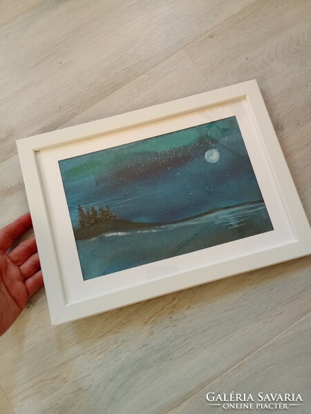 8 db új keretezessel grafika,akvarell